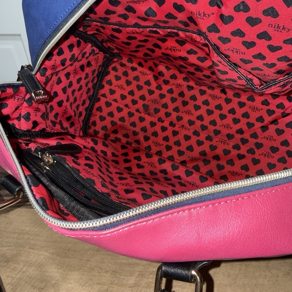 Nikky by Nicole Lee "TAKE ME OUT" Satchel Handbag Graphic Print Pop Art Purse - Picture 7 of 15